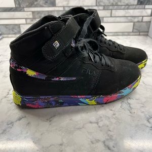Very good used condition Fula girls High Top Sneakers 4Y